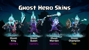 Barbarian King Queen Porn - Ghost Hero Skins | What do you think? : r/ClashOfClans