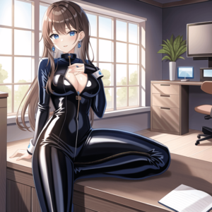 cartoon hentai latex - Black Latex Catsuit free hentai porno, xxx comics, rule34 nude art at  HentaiLib.net