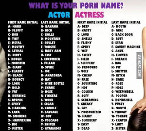 Funny Porn Star Names - What is your porn actor/actress name? Also do your bf/gf (or ex, crush) -  9GAG