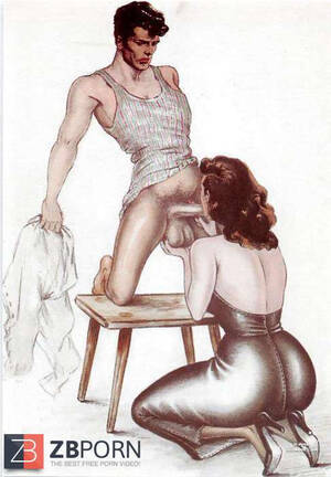 fellatio vintage erotica - Vintage Erotic Art