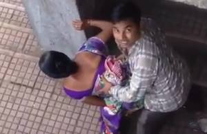 indian nude library - Indian MILF public sex caught in act red handed VIDEO