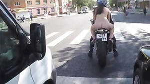 Moto Girl Mature Porn - Naked Russian chick on the back of her friend's motorcycle | voyeurstyle.com