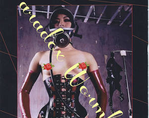 Gas Mask Girl Sexy - Mature Vintage 1995 90's Bondage Fetish Latex Leather Clamps Gas Mask Nude  Topless Sexy Pin-