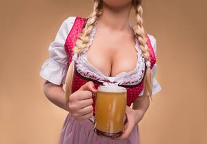 beer girls tits - Oktoberfest boobs - 66 photo