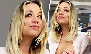 Kaley Cuoco Nude Porn - Kaley Cuoco exposes her breast in a very revealing Snapchat photograph |  Daily Mail Online