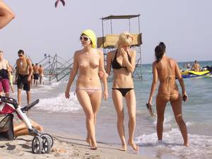 clothed exhibitionist beach - 1253357362