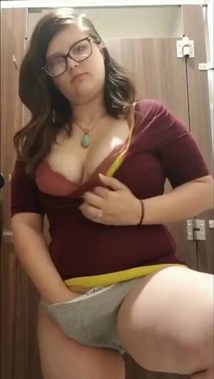 chubby girl masterbating - Cute chubby girl masturbates in public bathroom - ThisVid.com