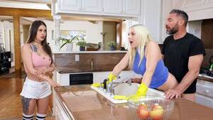 in kitchen - Christie Stevens gets fucked by Charles Dera in the kitchen - Porn Movies -  3Movs