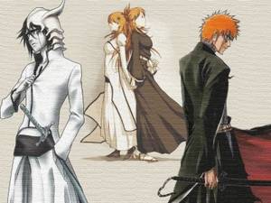 Chibi Bleach Nel Porn - Bleach Anime wallpaper possibly with anime called Ulquiorra, Orihime and  Ichigo