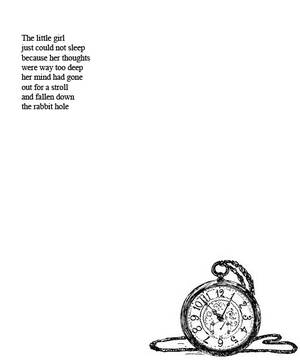 Alice In Wonderland Black And White Porn - Black and White quotes clock Alice In Wonderland alice