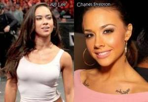 best foot fetish porn stars - WWE Profesional wrestler AJ Lee and her porn star look-a-like Chanel Preston