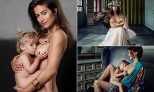 Lactating Mother - Woman hits out at breastfeeding shamers by nursing while naked | Daily Mail  Online