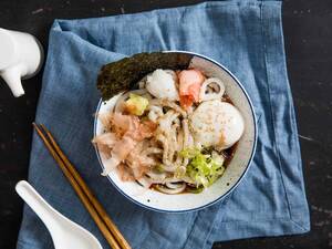 japanese food bukkake - Bukkake Udon (Japanese Cold Noodles With Broth) Recipe
