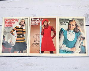 Beverly Glen Retro Porn Magazines - Set of 3 Simplicity Fashion News Mini Magazines from  1972-October-December-70s