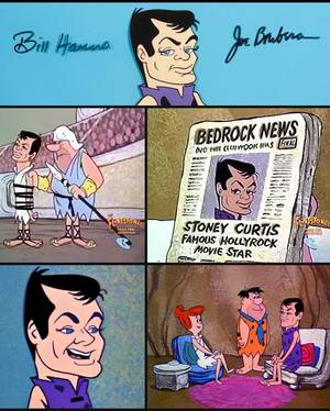 Curtis Comic Strip Porn - Tony Curtis as 'Stoney Curtis' on The Flintstones (Season 6, Ep.