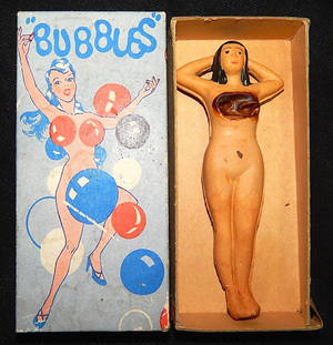 1950s Rubber Porn - Vintage 50s pin up rubber nude sexy doll figurine by Wildsville