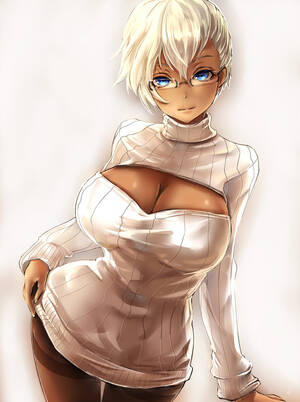 huge breast anime turtleneack - Turtleneck for example\