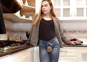 black tranny kitchen - Kitchen Shemale Porn