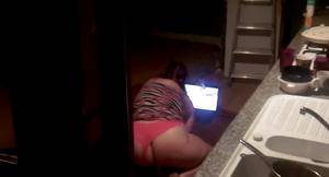 masturbating hidden cam porn - caught fat wife watching lesbian porno and masturbating hidden camera