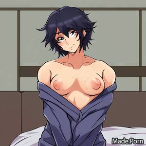 Anime Pixies Porn - Porn image of pixie hair anime small tits bedroom cumshot black hair  seductive created by AI