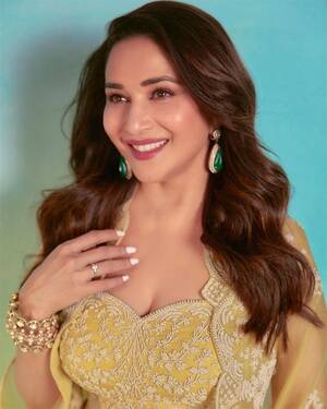 actress indian maduri xxx - Madhuri Dixit Looks Like Sunshine in Yellow Organza Cape Set For Rs 1 Lakh  - See Mesmerising Photos