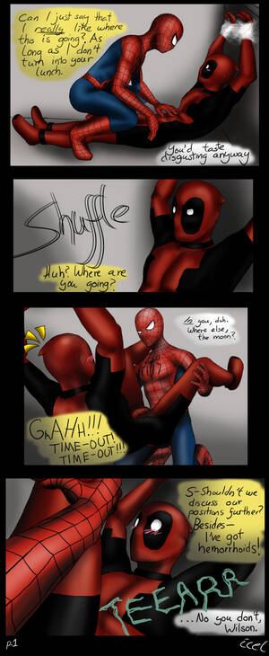 Deadpool Cartoon Porn - Rule 34 - 2boys arms above head artist request bound bound wrists bulge  ccel clothed erection clothed sex comic deadpool dialogue dubious consent  english text erection under clothes gay imminent anal imminent