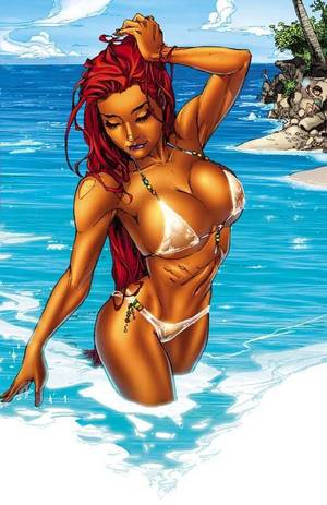 Hot Cartoon Bikini Porn - Starfire (Koriand'r) is a fictional character, a super-heroine in