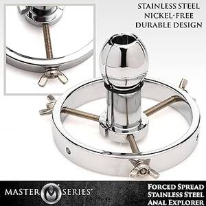 free forced anal fisting - Amazon.com: MASTER SERIES Forced Spread Anal Explorer Made with Nickel-Free  Stainless Steel for Men, Women & Couples, Smooth Tapered Plug for Easy  Insertion, Large Enough for Fisting. 8 Piece Set - Silver. :