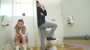 monster cock in toilet - A student sucks a dick through a hole and fucks in the toilet ~ 24xxx.Porn