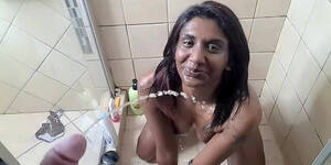 indian cumshot motion - Indian girl white cock face piss in slow motion, POV 6:35 HD Indian Porno  Videos