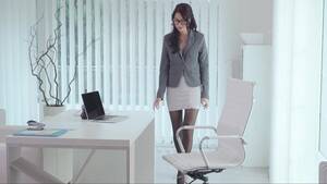 naughty secretary on desk - Naughty secretary having a little surpise - Faperoni Porn Videos