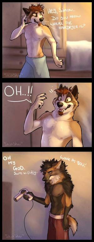 Maned Wolf Furry Porn - Furry Wolf, Furry Art, Draw, Furry Comic, Hug, Maned Wolf, Artwork, Normal  Life, Akita