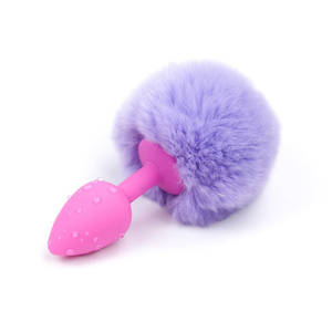 Fur Sex Toys - Porn Butt Plug Soft Silicone Anal Plug SM Ass Tail Plug Speculum Prostate  Anal Shower Massage