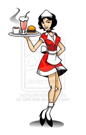 50s diner porn - Diner girl