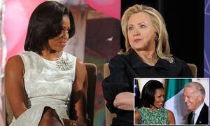 Hillary Clinton Cumshot Porn - How Michelle Obama refused to invite Hillary and Bill Clinton to dinner  revealed in Kate Andersen Brower's book | Daily Mail Online