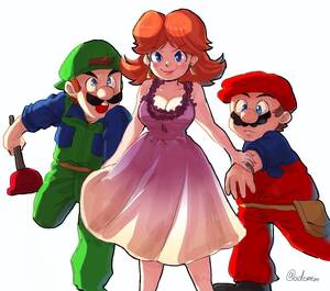 Baby Princess Peach Porn - Daisy, Luigi & Mario - MOVIE STYLE (Nm Qi) : r/Mario