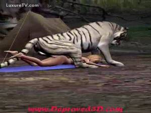 Female Tiger Porn - Wild tiger fucking a helpless teenage girl at the zoo - LuxureTV