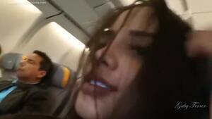 chubby girl masturbating on plane - Hot Latina plays with Pussy and Big Tits in Public Plane watch online