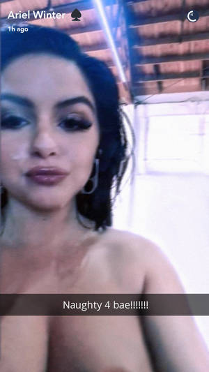 Ariel Winter Porn Facial - Ariel Winter Cum shot and Areola, showiing.