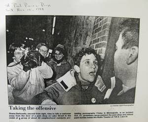 history - Porn protester for Kevin's blog post, Pioneer Press, November 10, ...