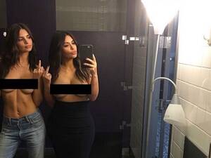 Kim Kardashian Ass Sex - Kim Kardashian, Emily Ratajkowski in naked bathroom selfie | British GQ |  British GQ