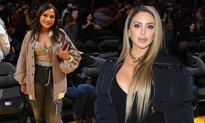 Jessica Simpson Blowjob Porn - Larsa Pippen dons a bodysuit while Mindy Kaling showcases fit physique at  Lakers vs. Clippers game | Daily Mail Online