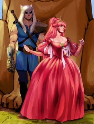 Jake Adventure Time Porn Captioned - Queen Bubblegum by *Lelia Adult version of Finn the Human and Princess  Bubblegum who is now the Queen. You can see Jake and another little  characterâ€¦