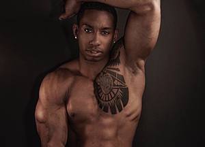 Gay Erotic Fantasy Sexart - New ebony super-stud JesÃºs Reyes has everything I look for in a hot screen  hunk â€“ handsome, an amazing body (he looks like he's been chiselled from  granite) ...