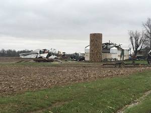 cam damage pussy shots - Possible tornado damages four Illinois farms