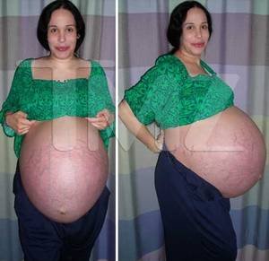 huge pregnant stomach with dectuplets - 1. Nadya Suleman Photos