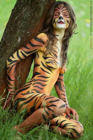 Avatar Body Paint Porn - focenÃ­ tygra aneb bodypainting