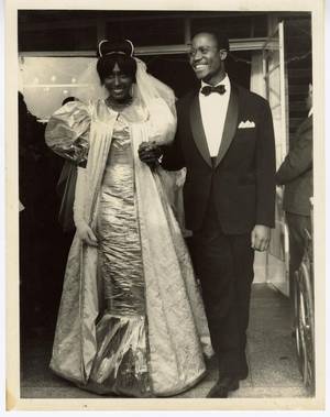 From The 1800s Vintage African - The wedding of Yahne King Sangre and Clavender Bright Parker.circa  1955-1965.