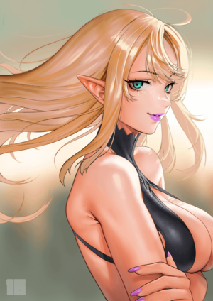 hot nude blonde cartoon - Blonde Elf free hentai porno, xxx comics, rule34 nude art at HentaiLib.net