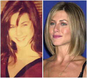 jennifer aniston big tits - Mayim Bialik Shares a Photo of Jennifer Aniston Pre-Nose Job! â€” See the Pic  - Life & Style | Life & Style